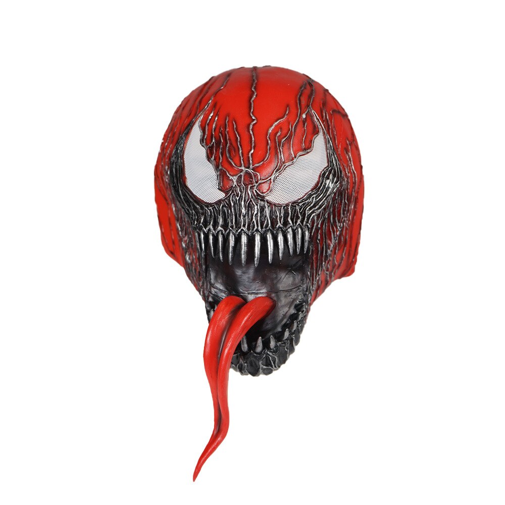 Reneecho Men Venom : Let There Be Carnage Mask 무서운 라텍스 마스크 할로윈 베놈 2 마스크 성인용